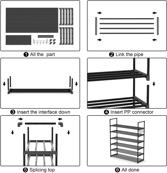 Shoe rack with cover